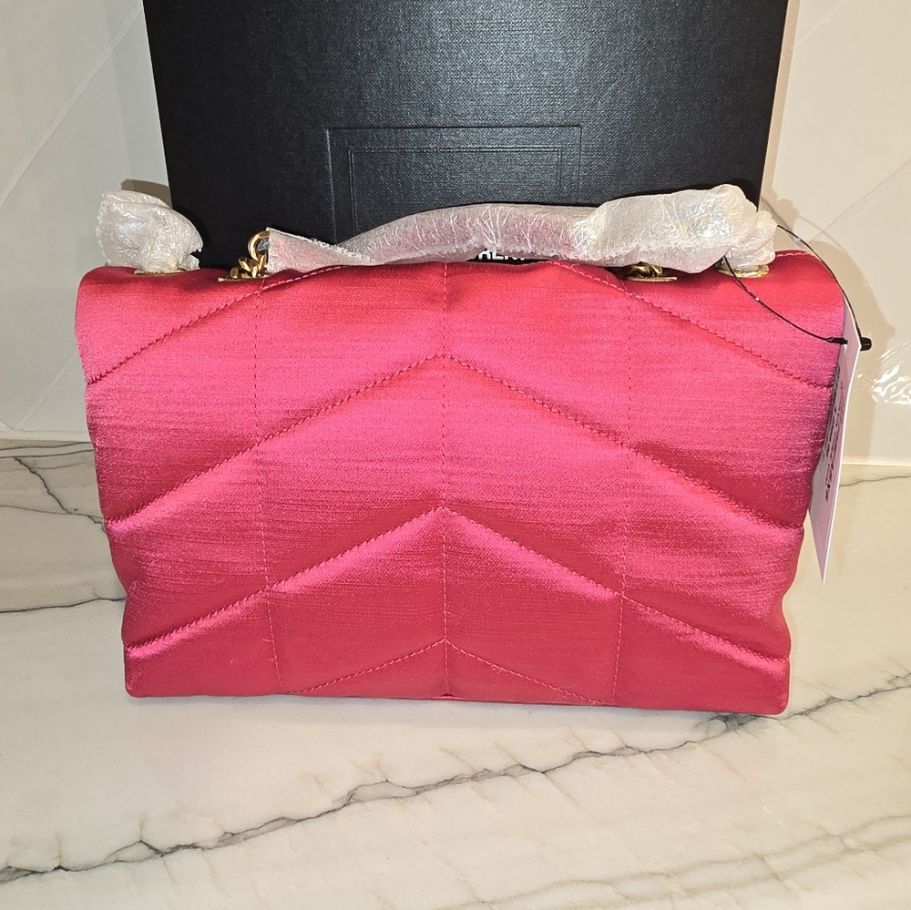 YSL Pink Toy Puffer Quilted Handbag - Picture 3 of 13